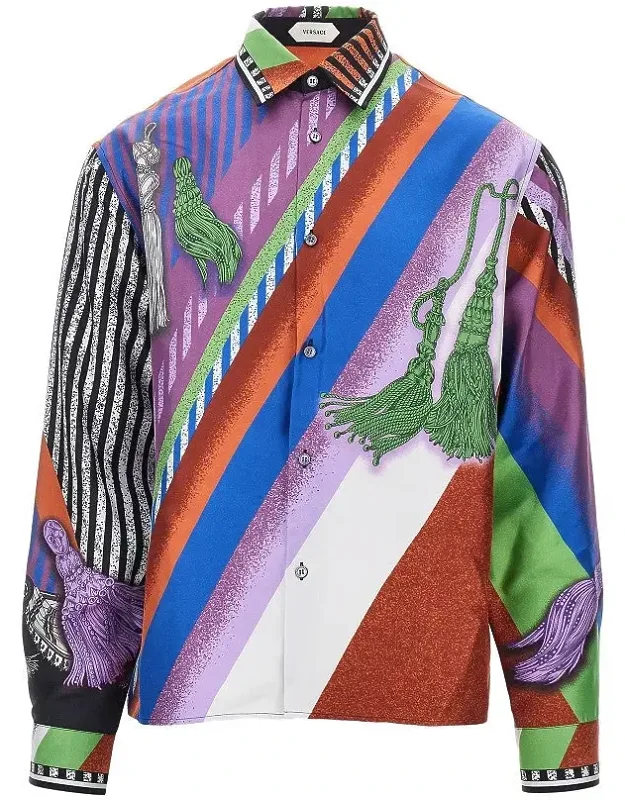 Silk Twill Shirt With Formula 6 Print