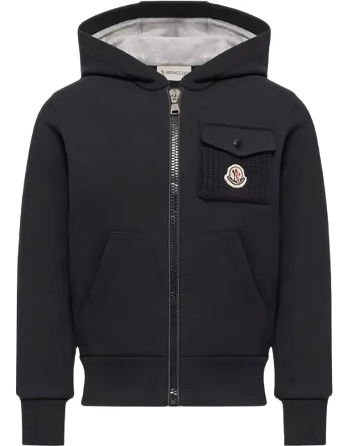 Logo-patch Zip-up Hoodie