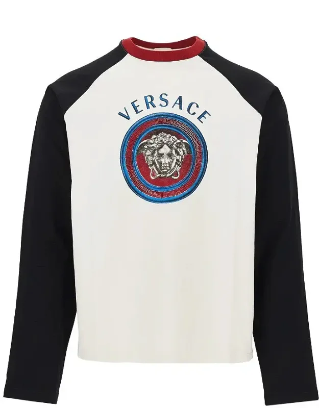 Cotton T-shirt With Medusa Logo Print