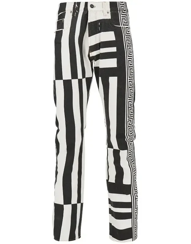 Denim Jeans With Sylvester Print