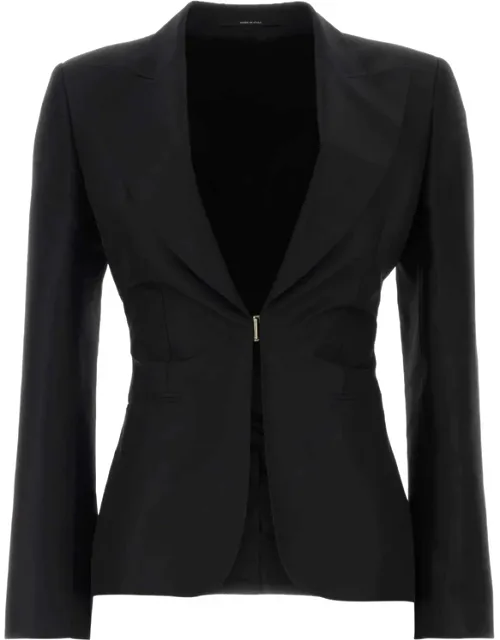 Peak-lapel Fitted Blazer