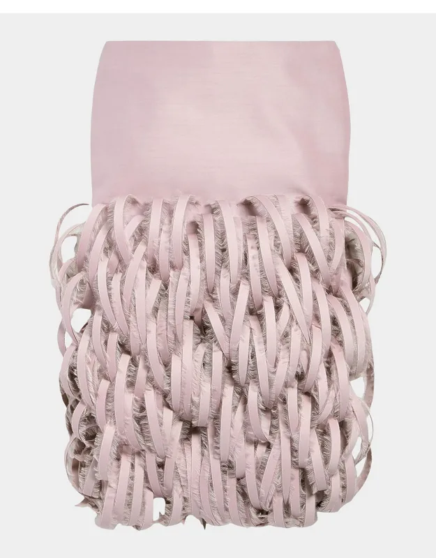 Fluffy Feathers Pencil Skirt