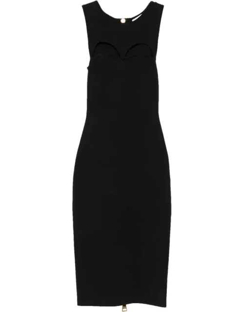 Cut-out Rear-zip Dress