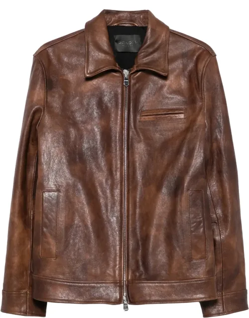 Distressed Leather Jacket