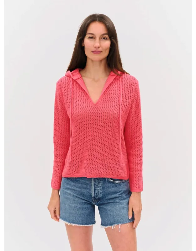 Drift Crochet Knit Hoodie