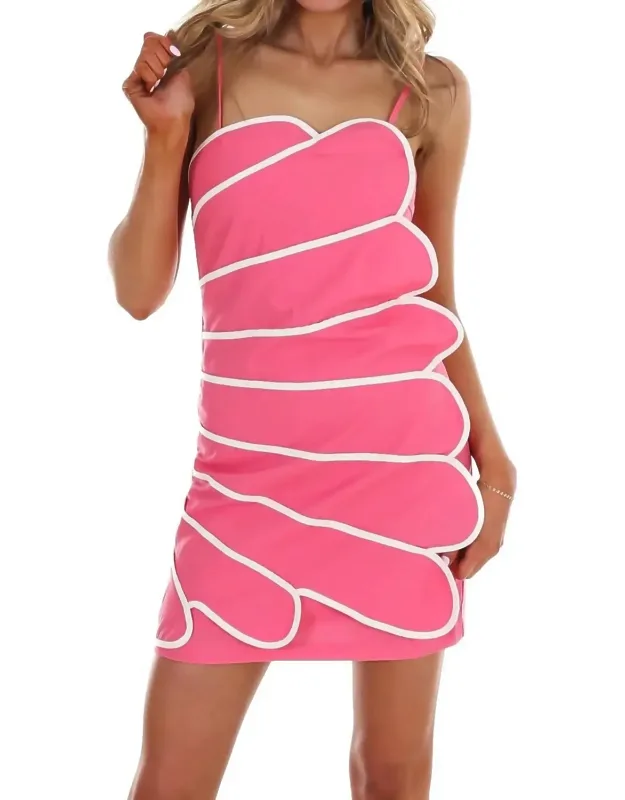 Sweet Contrast Mini Dress