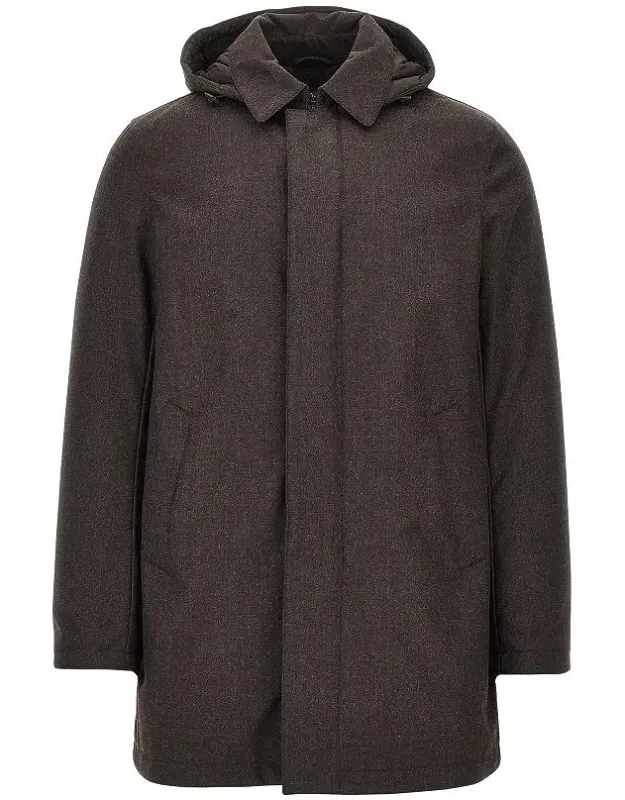 Padded Technical Wool Down Jacket