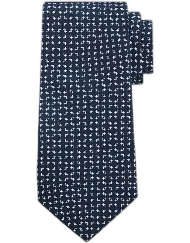Silk Micro-geometric Tie