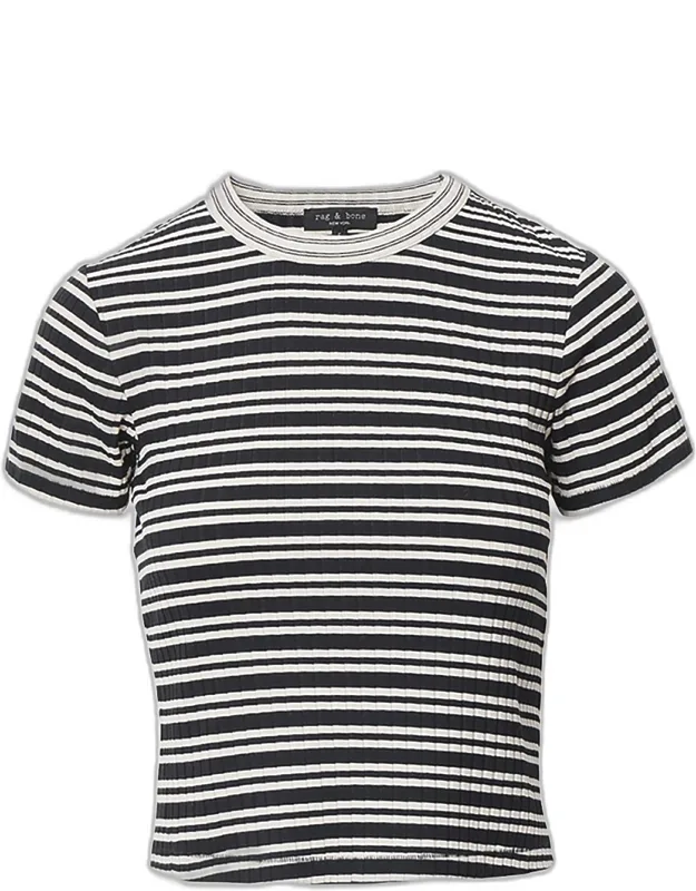 Luca Stripe Ribbed Tee
