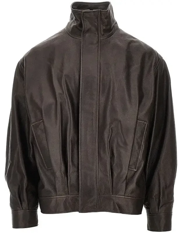 Nappa Leather Bomber Jacket