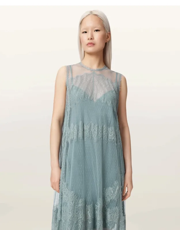Clara Mesh Midi Dress