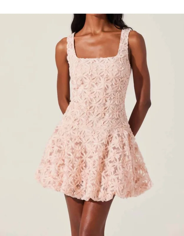 Floral Bubble Mini Dress