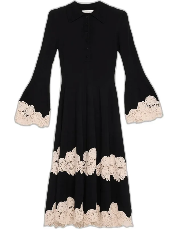 Merino Lace Maxi Dress