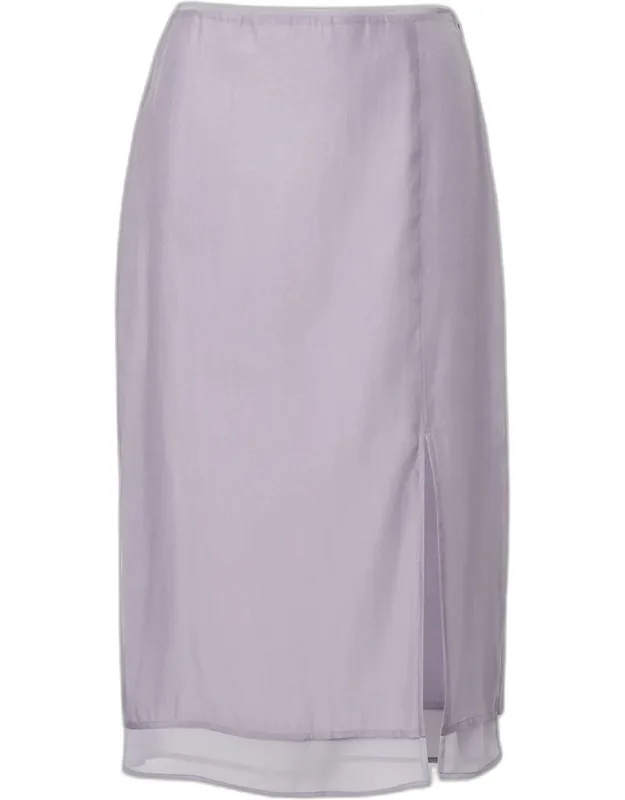 Layered Organza Midi Skirt