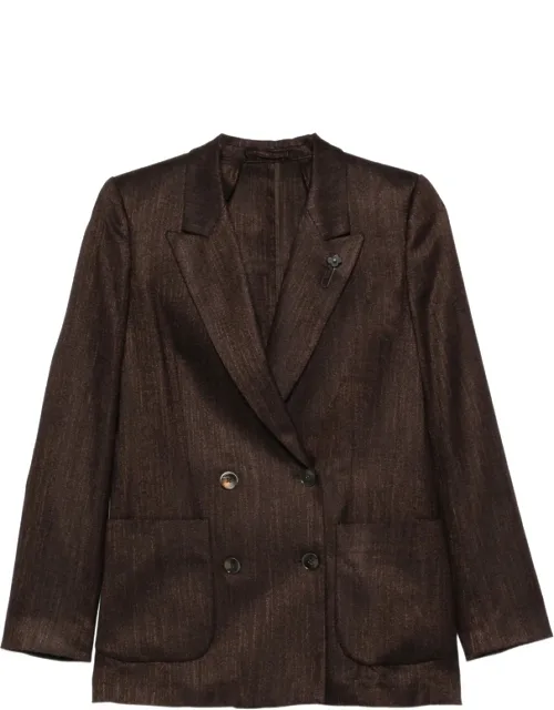 Double-breasted Peaked-lapel Blazer