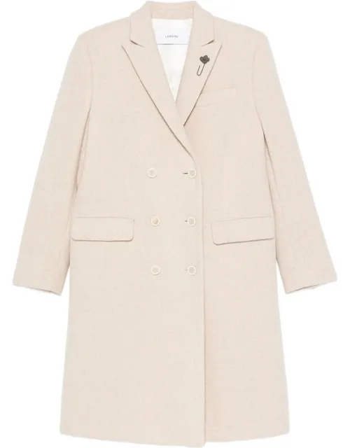 Double-breasted Notched-lapel Wool Coat