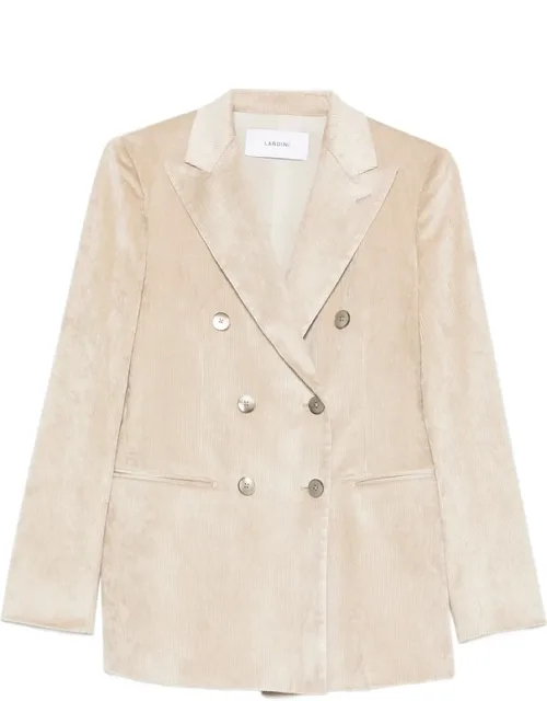 Double-breasted Corduroy Blazer