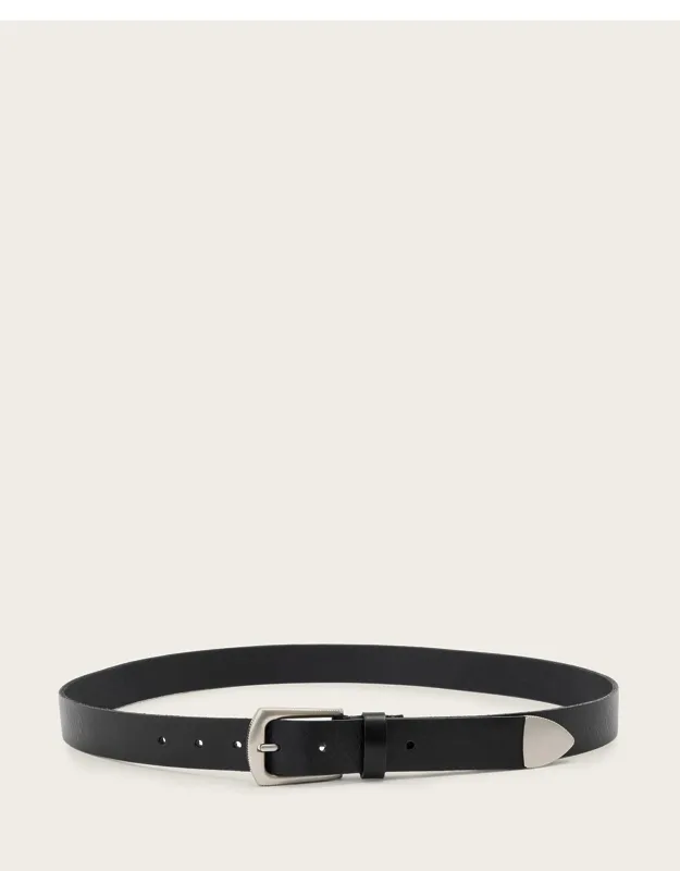 Teo Slim Leather Belt