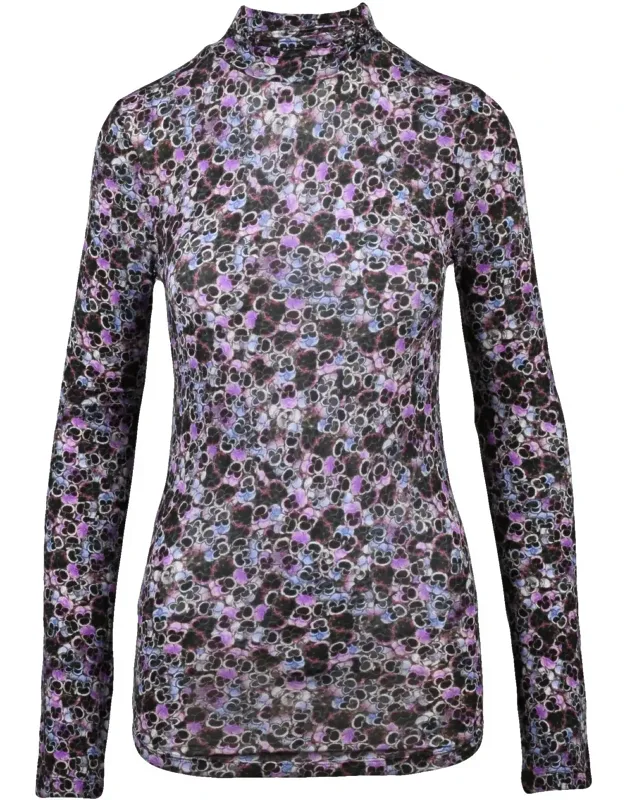 Viscose-blend Stretch Turtleneck