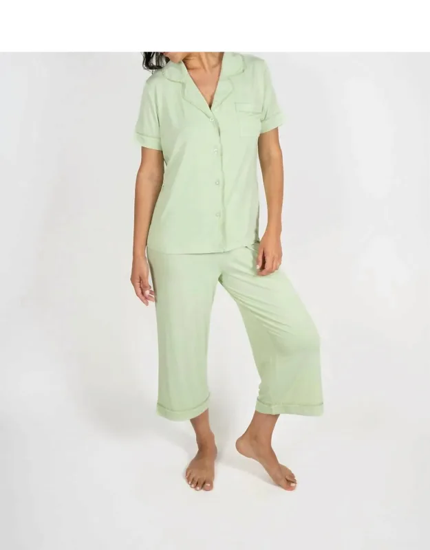 Cropped Pajama Set