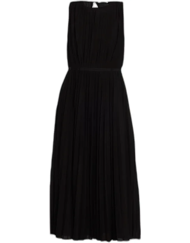 Plisse Midi Dress
