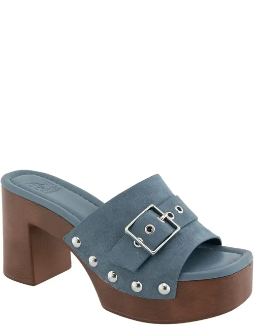 Jade Wood Heel Sandals