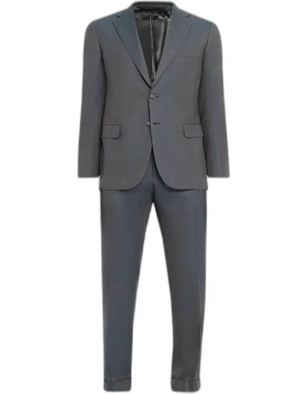Wool Tonal Two-piece Suit