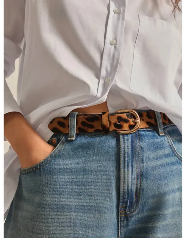 Tandil - Hair-on Wrap Belt In Leopard
