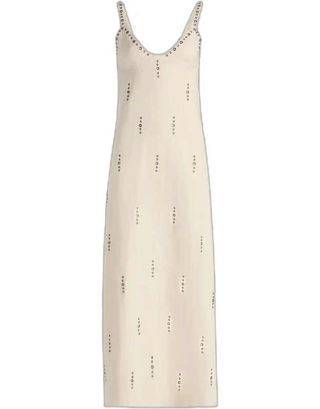 Aubrey Grommet-embellished Maxi Dress