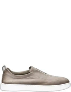 Victory Logo Suede Slip-on Sneakers
