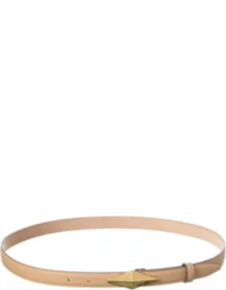 Diamond Clasp Leather Belt