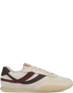 Leather & Mesh Low-top Sneakers