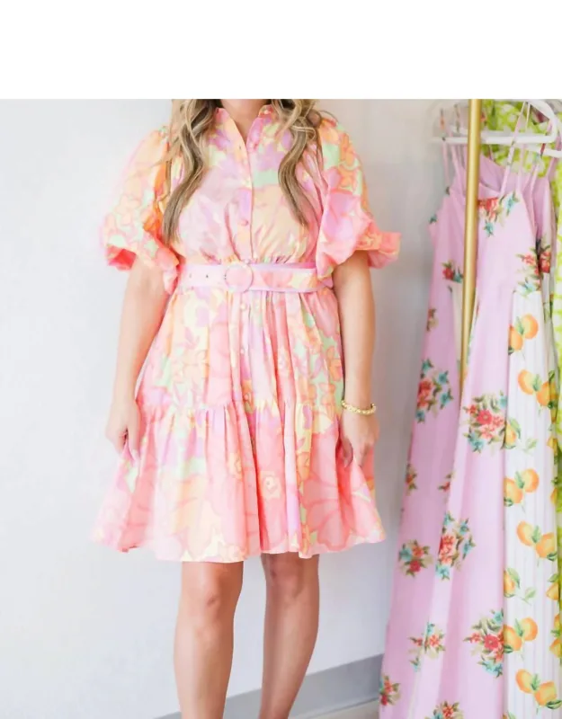 Sorbet Swing Mini Dress
