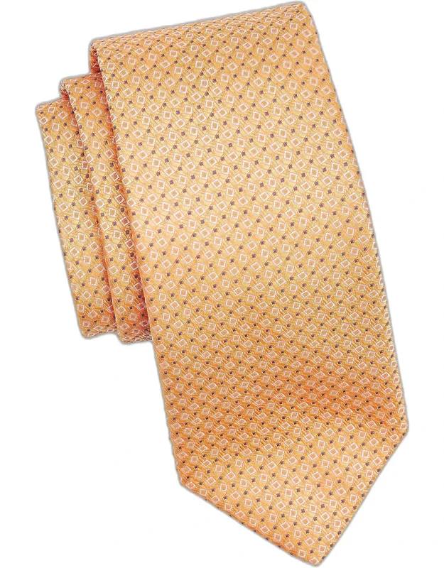Micro Quadratti Silk Tie