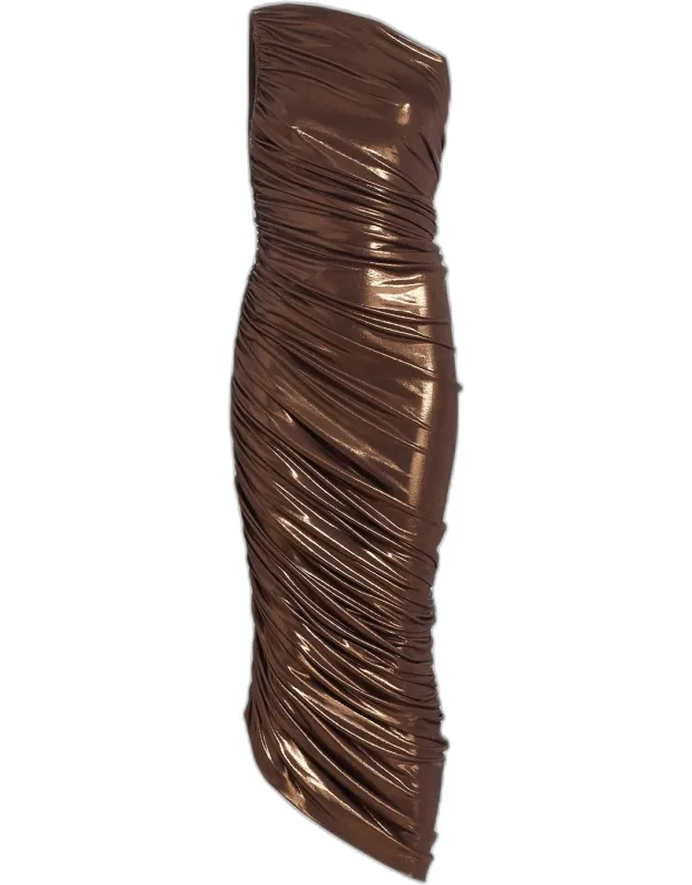 One-shoulder Midi Dress