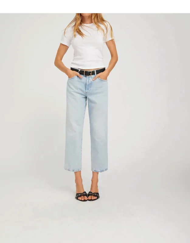 Cropped Slim Boyfriend Jeans