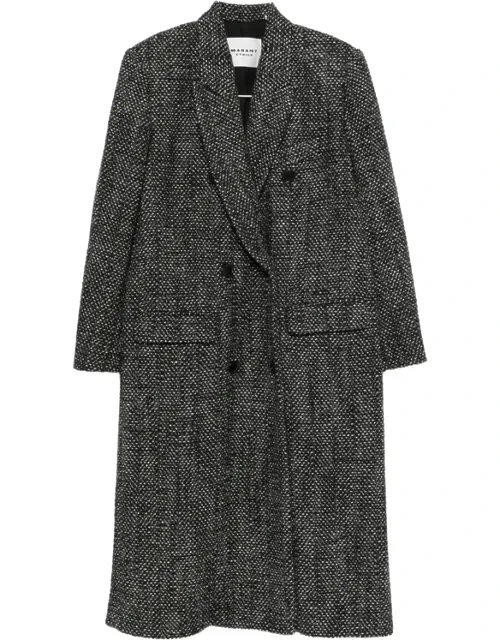 Double-breasted Long-sleeve Coat
