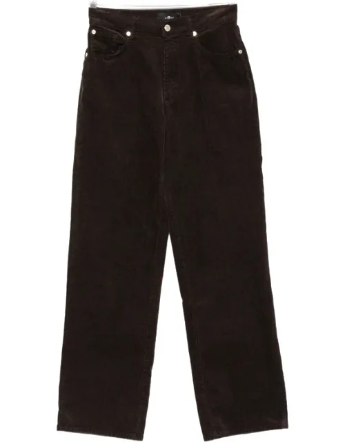 Stovepipe Belt-loop Corduroy Trousers
