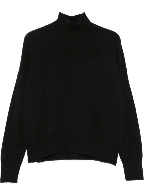 Roll-neck Ribbed-trim Sweater