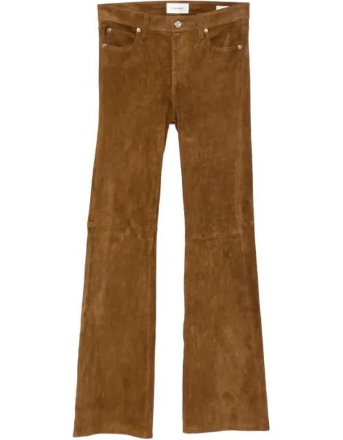 The Rodeo Suede Flared Trousers