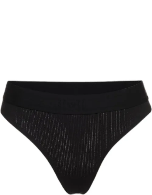Beauty Cotton Striped Mid-rise Thong