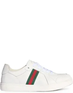 Web-stripe Cross Low-top Sneakers