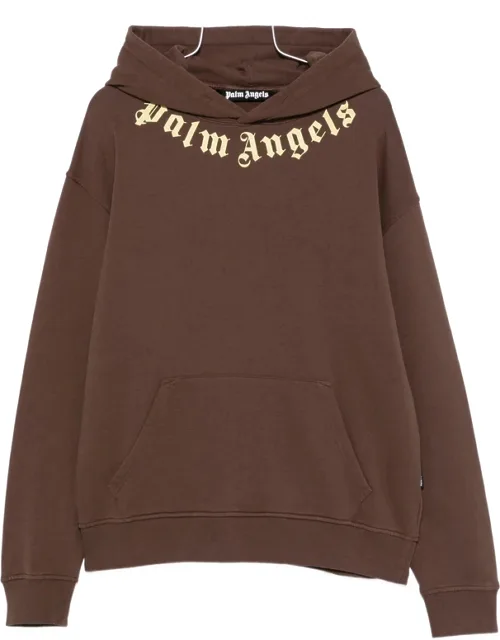 Neck Logo Printed Hoodie