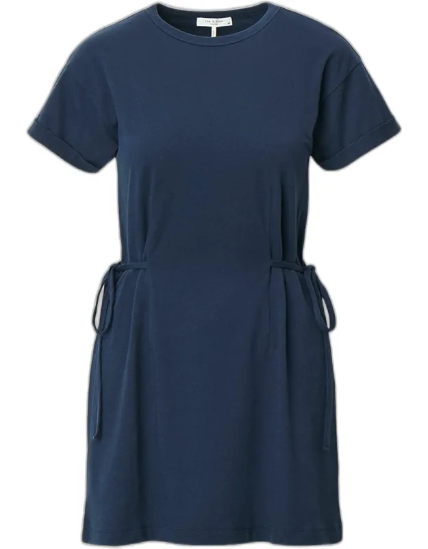 Mica Tie-waist Cotton Jersey T-shirt Mini Dress
