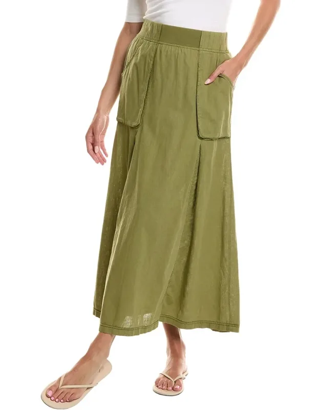 Linen-blend Skirt