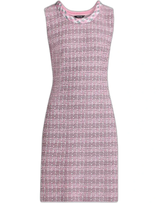 Tweed Knit Sheath Dress