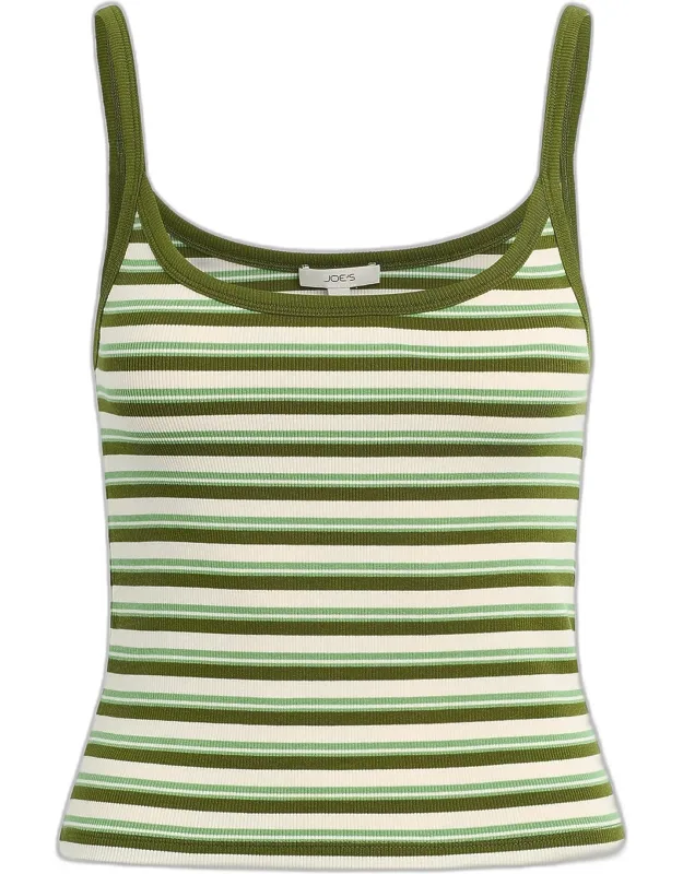 Striped Cotton-blend Camisole