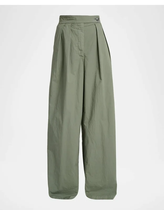 Pleated Wide-leg Pants