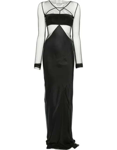 Combo Long-sleeve Maxi Dress