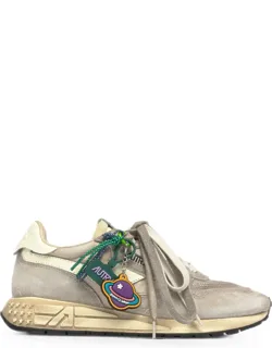 Super Vintage Suede-panelled Sneakers